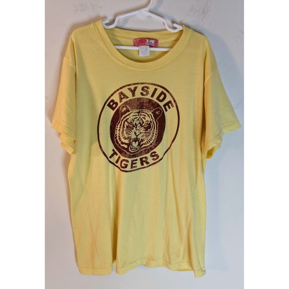 BAYSIDE TIGERS T-Shirt Retro High School Slate Football Tee Child L
